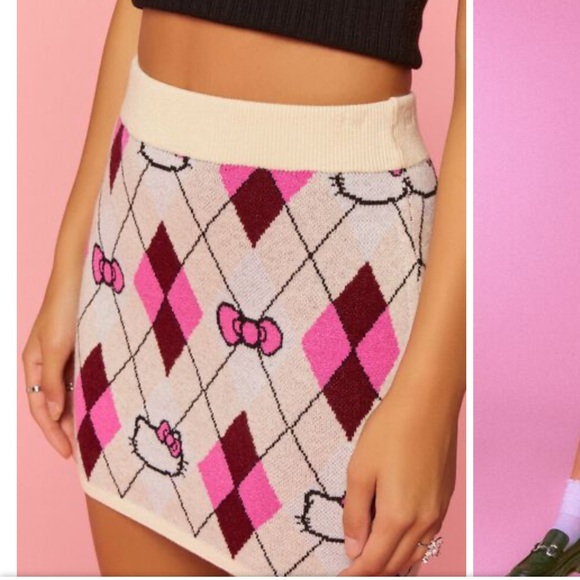 Hello Kitty & Friends Argyle Mini Skirt forever21 - Picture 3 of 6